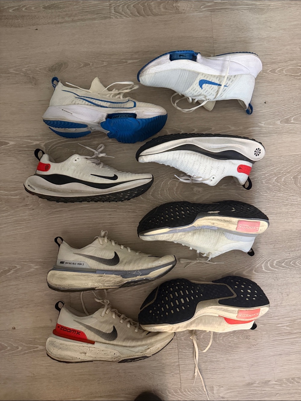 *WORN/USED | Lot of 4* Nike Invincible, Infinity & Zoom Tempo NXT (All Sz 10)